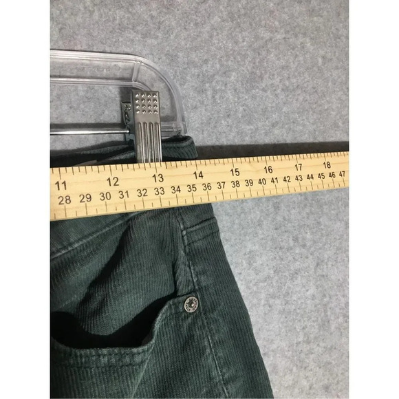 Womens American Eagle Jeans Mom Straight Leg Green Corduroy Pants Cottagecore - Picture 2 of 6
